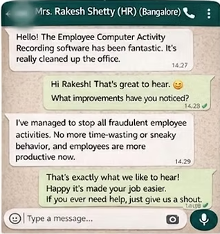 WhatsApp testimonial — Mrs. Sonal Shetty (HR), Bangalore